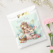 Waterverf paaslente fee bedankzakje (Gezegeld)