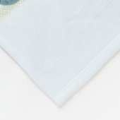 Waterverf paaslente fee fleece deken (Hoek)