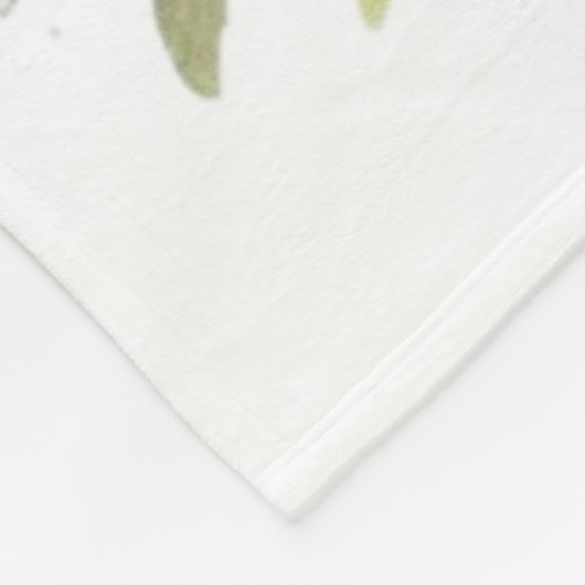 Waterverf paaslente fee fleece deken (Hoek)