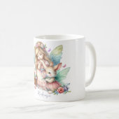 Waterverf paaslente fee koffiemok (Voorkant rechts)