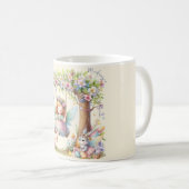 Waterverf paaslente fee koffiemok (Voorkant rechts)