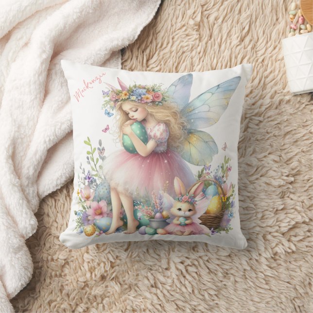 Waterverf paaslente fee kussen (Deken)