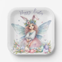 Waterverf paaslente fee