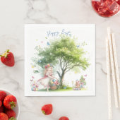 Waterverf paaslente fee servet (Insitu)