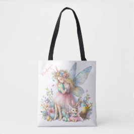 Waterverf paaslente fee tote bag