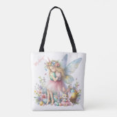 Waterverf paaslente fee tote bag (Achterkant)