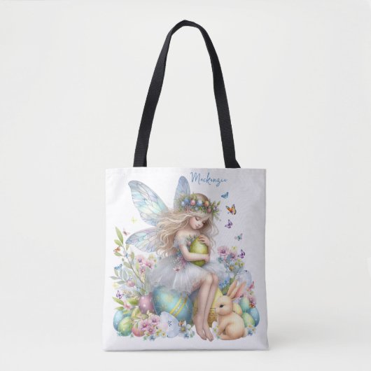 Waterverf paaslente fee tote bag (Voorkant)
