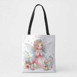 Waterverf paaslente fee tote bag