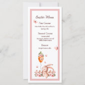 Waterverf paasmap met ballonmenu (Voorkant)