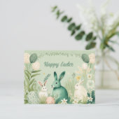 Waterverf Paasmooie illustratie Briefkaart (Staand voorkant)
