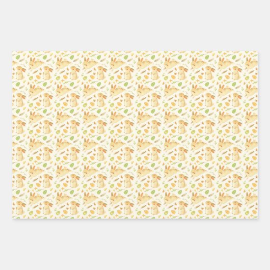 Waterverf Paaspaaseieren Inpakpapier Vel (Voorkant 2)