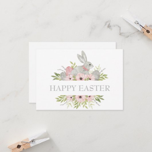  Waterverf paaspaaseieren Kaart (Voorkant / Achterkant in situ)