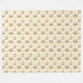 Waterverf paaspasteien fleece deken (Voorkant (Horizontaal))