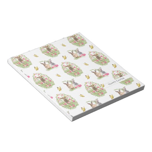 Waterverf paaspasteien notitieblok (Schuin)