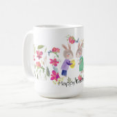 Waterverf Paasrabbyt en ei Koffiemok (Voorkant links)