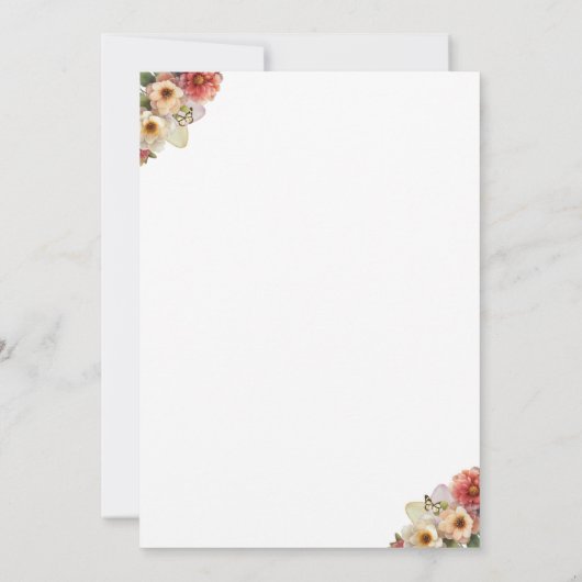 Waterverf Paasviering Kaart (Achterkant)