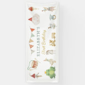 Waterverf Paddenstoel kikker Baby Speelgoed Verjaa Spandoek (Verticaal)