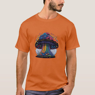 Waterverf paddenstoel Magische Prints Vector T-shirt