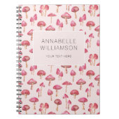 Waterverf paddenstoel Naam Notitieboek (Voorkant)