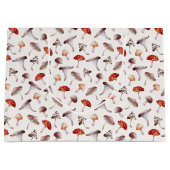 Waterverf paddenstoel Patroon Gift Bag Groot Cadeauzakje (Voorkant)