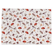 Waterverf paddenstoel Patroon Gift Bag Groot Cadeauzakje (Achterkant)