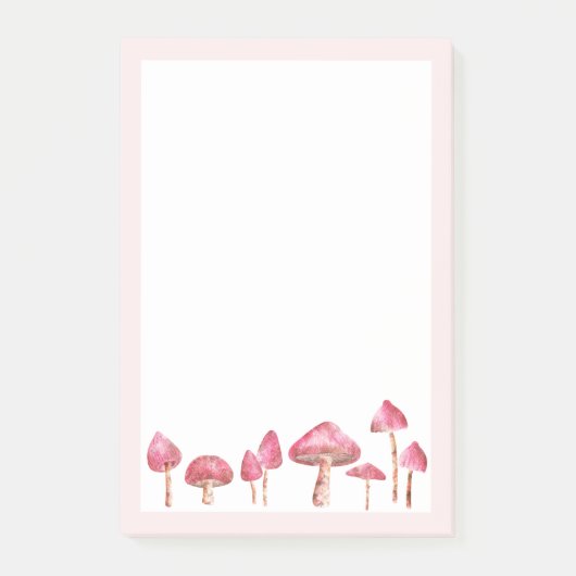 Waterverf paddenstoel post-it® notes (Voorkant)