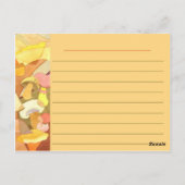 Waterverf paddenstoel schilderen Recipe Briefkaart (Achterkant)