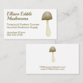 Waterverf paddenstoel visitekaartje (Voorkant / Achterkant)
