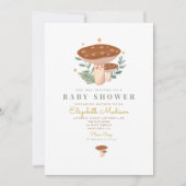 Waterverf paddenstoelen Baby shower Kaart (Voorkant)