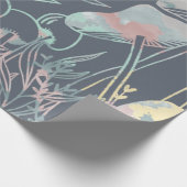 Waterverf paddenstoelen cadeaupapier (Hoek)