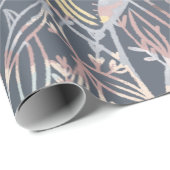 Waterverf paddenstoelen cadeaupapier (Rol Hoek)