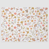 Waterverf Paddenstoelen en bloemen Tissuepapier (Voorkant)