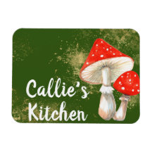 Waterverf Paddenstoelen Gepersonaliseerde Keuken