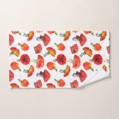 Waterverf paddenstoelen Het patroon van de herfst  Bad Handdoek (Handdoek)
