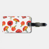 Waterverf paddenstoelen Het patroon van de herfst  Bagagelabel (Achterkant horizontaal)