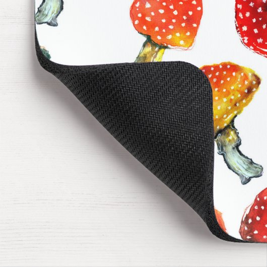 Waterverf paddenstoelen Het patroon van de herfst  Muismat (Hoek)