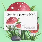 Waterverf paddenstoelen - Hoe groot is mama's buik Informatiekaartje