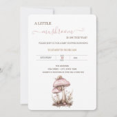 Waterverf Paddenstoelen Snail Baby shower Kaart (Voorkant)