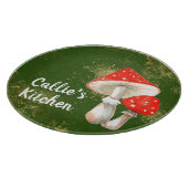 Waterverf paddenstoelen speciaal ingerichte keuken snijplank (Hoek)