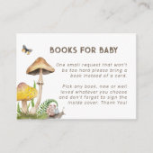 Waterverf paddenstoelenboeken voor Baby Kaart | bo (Voorkant)