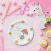 Waterverf Paddestoel Baby shower Papier Bord (Feest)