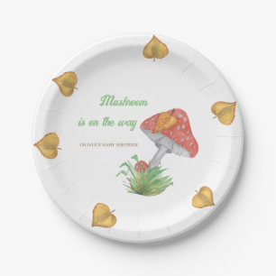 Waterverf Paddestoel Baby shower Papier Bord