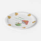 Waterverf Paddestoel Baby shower Papier Bord (Gekanteld)