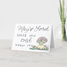 Waterverf paddestoel Kaart