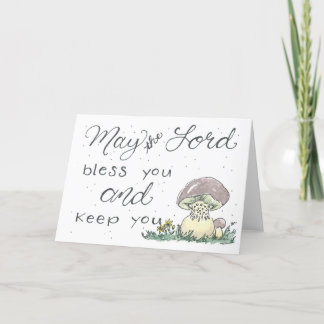 Waterverf paddestoel Kaart