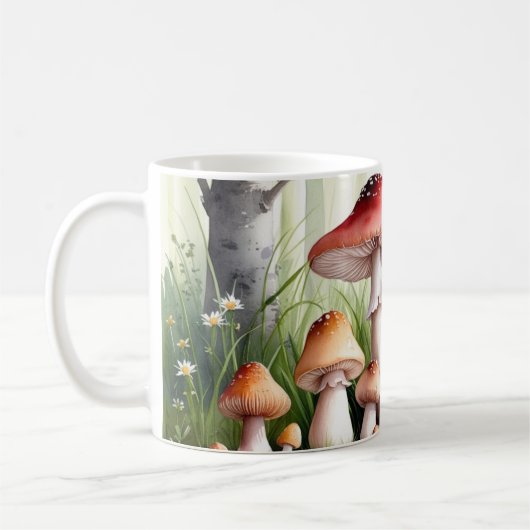 Waterverf paddestoel Mok (Links)