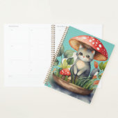 Waterverf Paddestoel Tuin Kat Planner (Display)