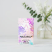 Waterverf Paint achtergrond | creatief kunstenaar Visitekaartje (Staand voorkant)