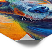 Waterverf Paint Dog Poster (Hoek)