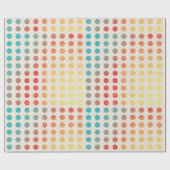 Waterverf Paint Polka Dots regenboogcirkelivoor Cadeaupapier (Vlak)